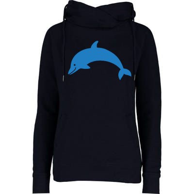 Cute Dolphin Womens Funnel Neck Pullover Hood