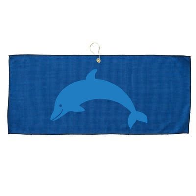 Cute Dolphin Large Microfiber Waffle Golf Towel