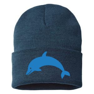 Cute Dolphin Sustainable Knit Beanie