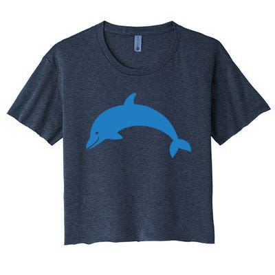 Cute Dolphin Women's Crop Top Tee