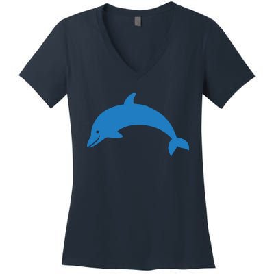 Cute Dolphin Women's V-Neck T-Shirt