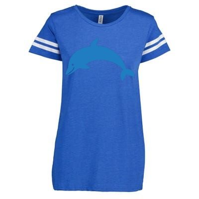 Cute Dolphin Enza Ladies Jersey Football T-Shirt