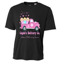 Cupids Delivery Co Funny Ld Crew Valentines Day Truck Cooling Performance Crew T-Shirt