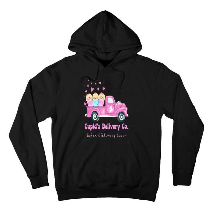 Cupids Delivery Co Funny Ld Crew Valentines Day Truck Hoodie