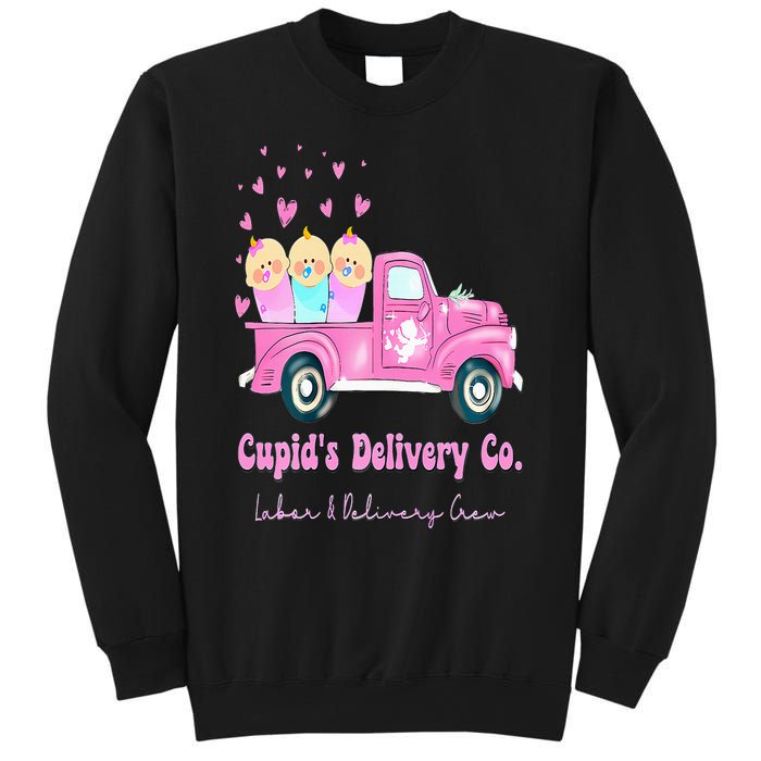 Cupids Delivery Co Funny Ld Crew Valentines Day Truck Sweatshirt