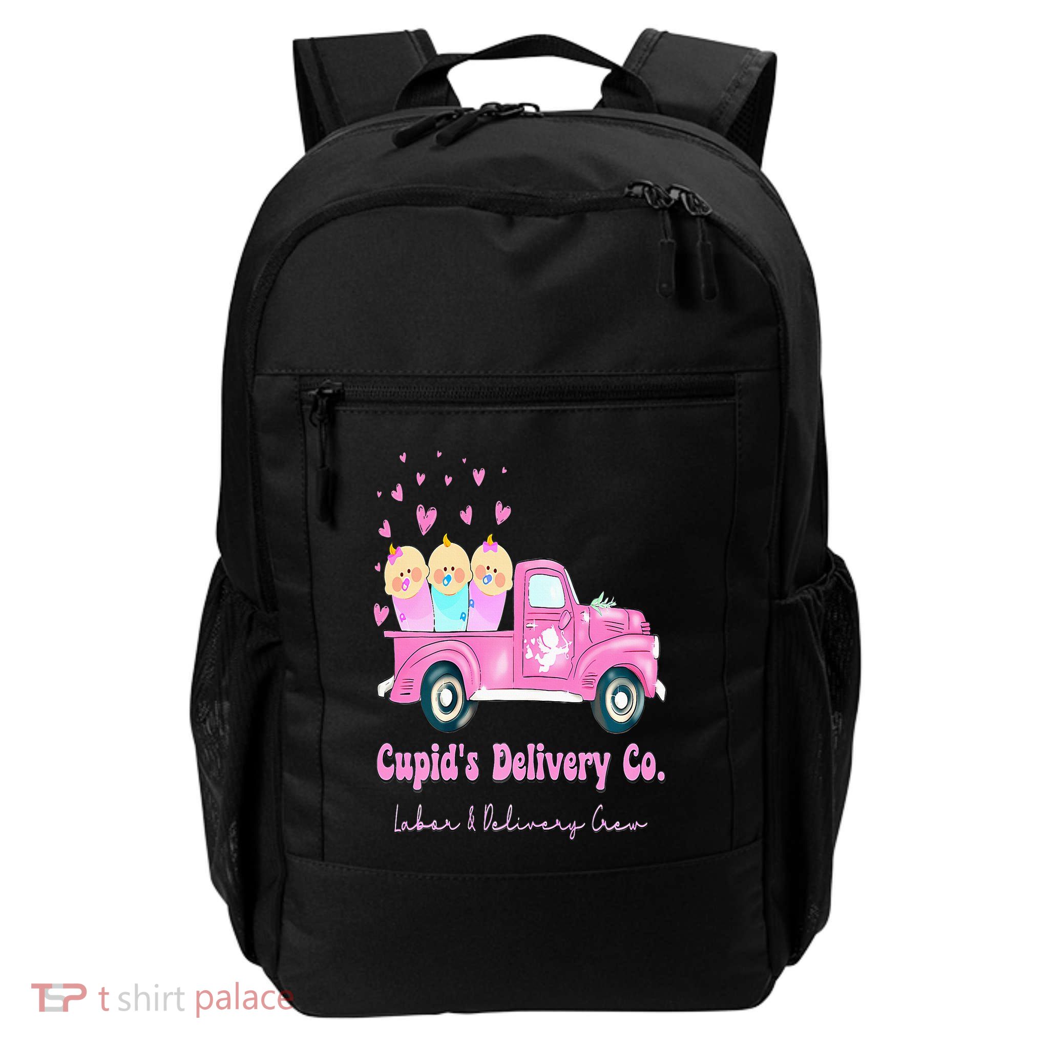 Cupids Delivery Co Funny Ld Crew Valentines Day Truck Backpack