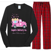 Cupids Delivery Co Funny Ld Crew Valentines Day Truck Long Sleeve Pajama Set