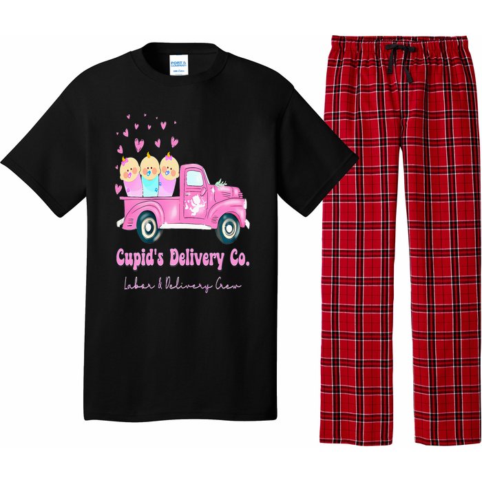 Cupids Delivery Co Funny Ld Crew Valentines Day Truck Pajama Set