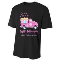 Cupids Delivery Co Funny Ld Crew Valentines Day Truck Performance Sprint T-Shirt