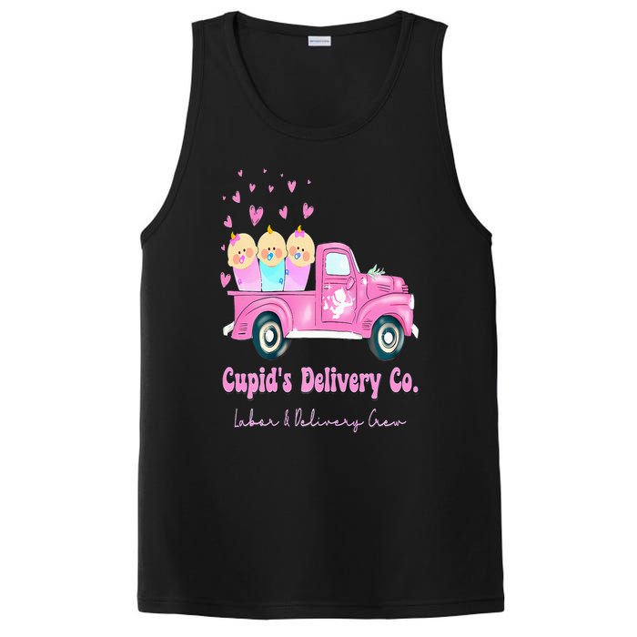 Cupids Delivery Co Funny Ld Crew Valentines Day Truck PosiCharge Competitor Tank