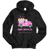 Cupids Delivery Co Funny Ld Crew Valentines Day Truck Tie Dye Hoodie