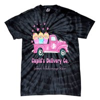 Cupids Delivery Co Funny Ld Crew Valentines Day Truck Tie-Dye T-Shirt