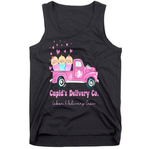 Cupids Delivery Co Funny Ld Crew Valentines Day Truck Tank Top