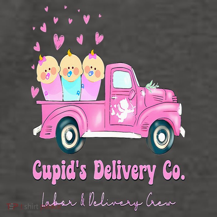 Cupids Delivery Co Funny Ld Crew Valentines Day Truck Vector Backpack