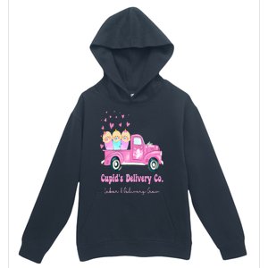 Cupids Delivery Co Funny Ld Crew Valentines Day Truck Urban Pullover Hoodie