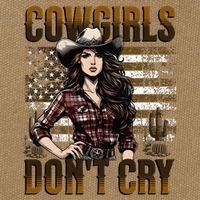 Cowgirls DonT Cry Cotton Canvas Backpack