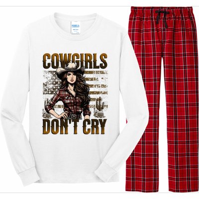 Cowgirls DonT Cry Long Sleeve Pajama Set