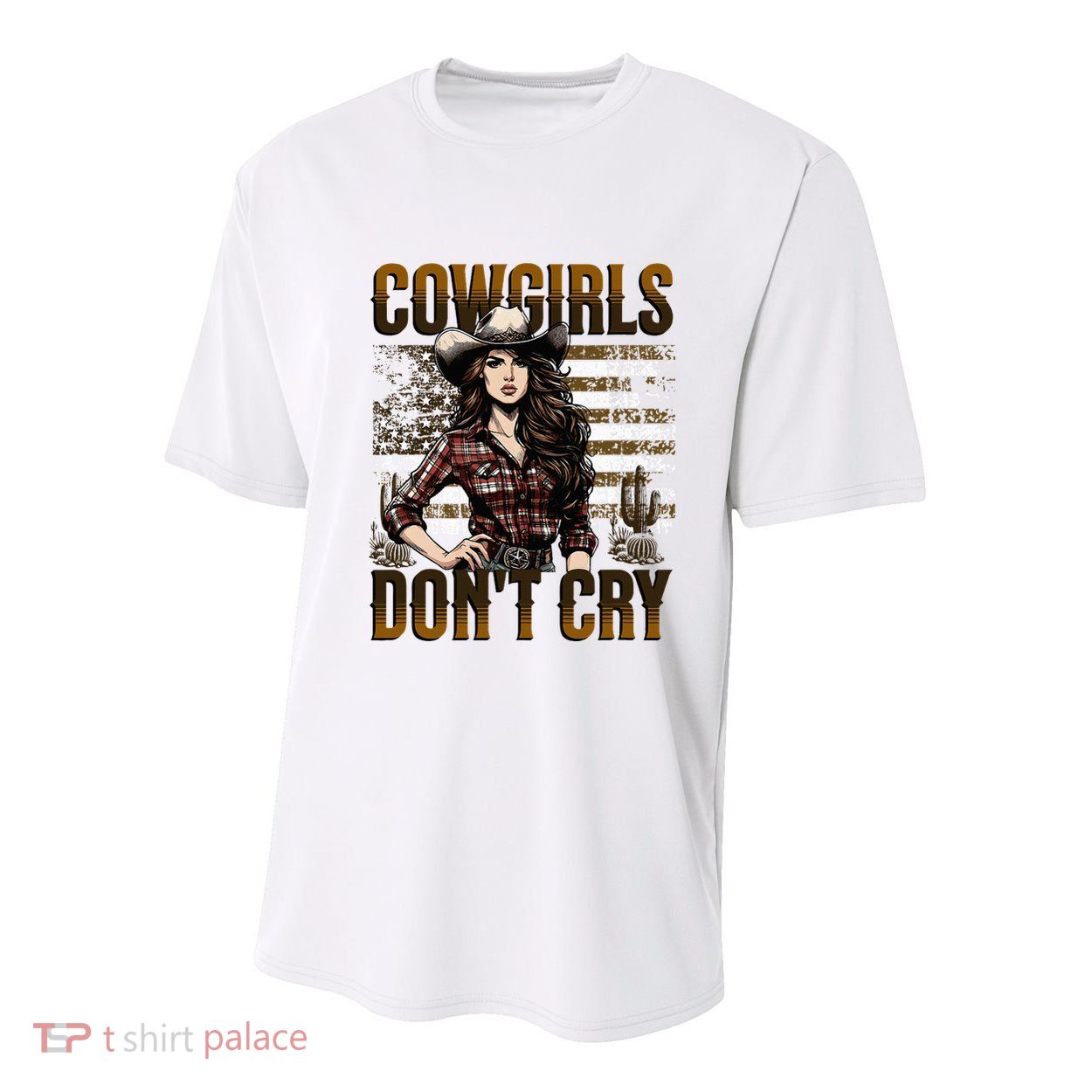 Cowgirls DonT Cry Youth Performance Sprint T-Shirt