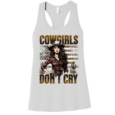 Cowgirls DonT Cry Women's Racerback Tank