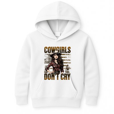 Cowgirls DonT Cry Kids Hoodie