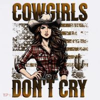 Cowgirls DonT Cry Kids T-Shirt