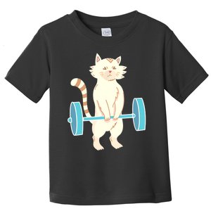 Cat Deadlift Cat Powerlifting Shirt Toddler T-Shirt