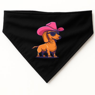 Cute Dachshund Cowboy Hat Wiener Sausage Dog Puppy USA-Made Doggie Bandana