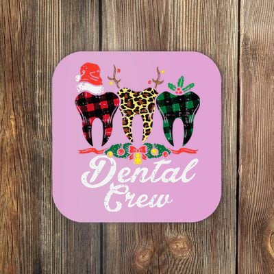 Cheerful Dental Crew Holiday Gift for Dentists Coaster