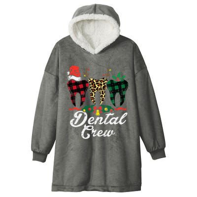 Cheerful Dental Crew Holiday Gift for Dentists Hooded Wearable Blanket