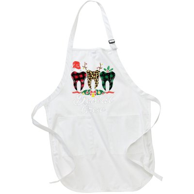 Cheerful Dental Crew Holiday Gift for Dentists Full-Length Apron With Pockets