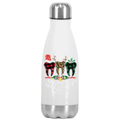 Cheerful Dental Crew Holiday Gift for Dentists Stainless Steel Insulated Water Bottle