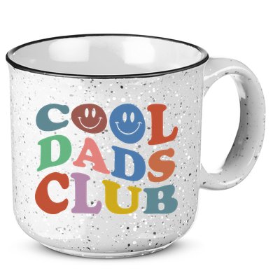 Cool Dads Club Funny Smile Colorful Father's Day 15oz Campfire Ceramic Mug
