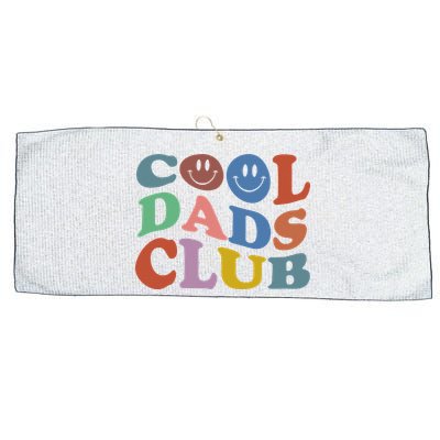 Cool Dads Club Funny Smile Colorful Father's Day Large Microfiber Waffle Golf Towel