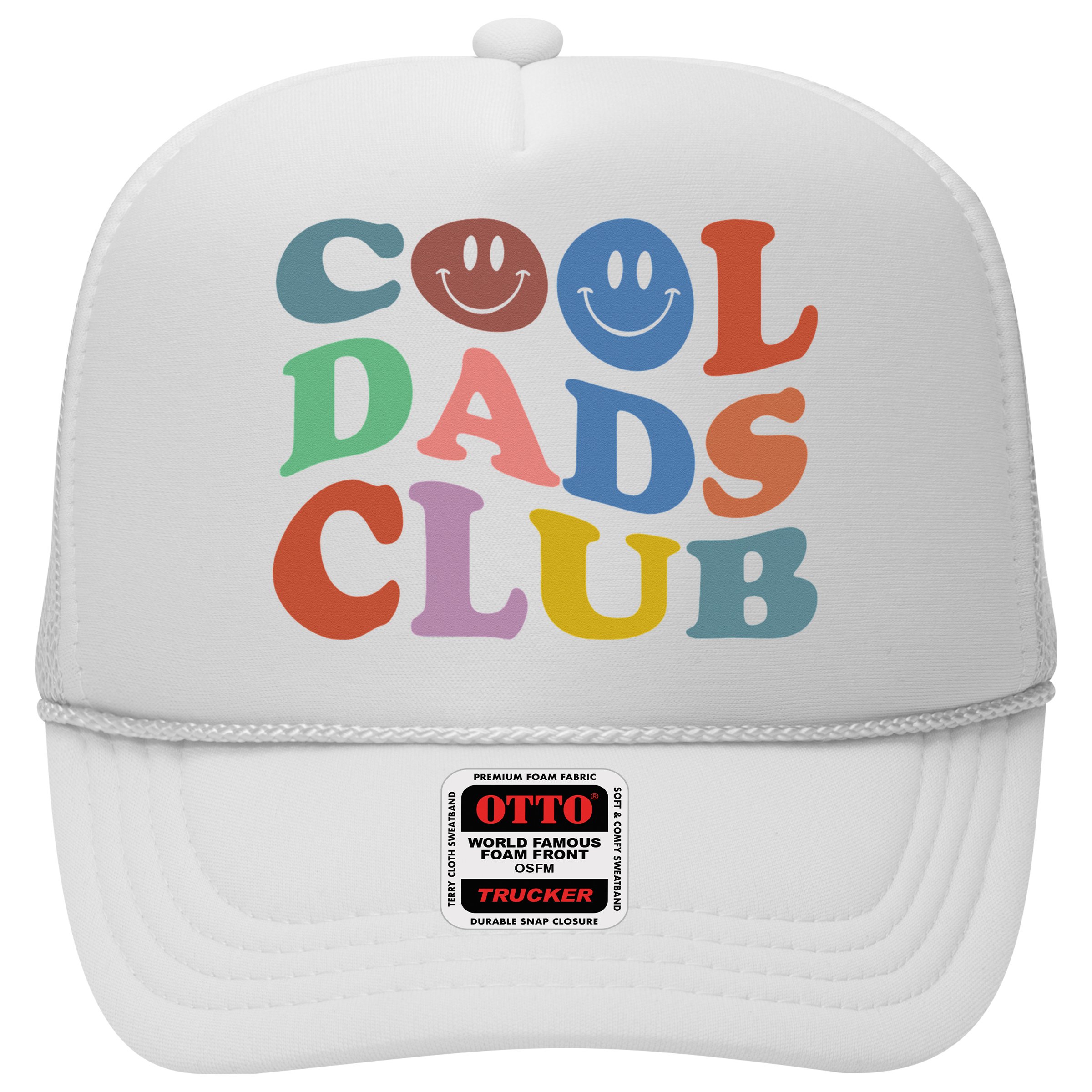 Cool Dads Club Funny Smile Colorful Father's Day Hat