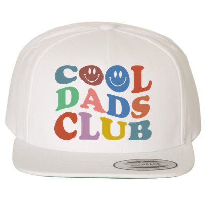 Cool Dads Club Funny Smile Colorful Father's Day Wool Snapback Cap