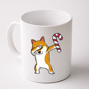 Christmas Dabbing Corgi Puppy Dog Candy Cane Dance Gift Coffee Mug