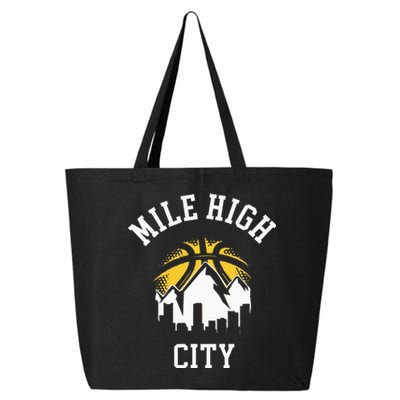 Classic Denver Colorado Mile Tee High Denver City 25L Jumbo Tote