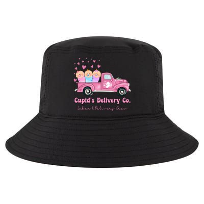 Cupid's Delivery Co Funny L And D Crew Valentines Day Truck Gift Cool Comfort Performance Bucket Hat