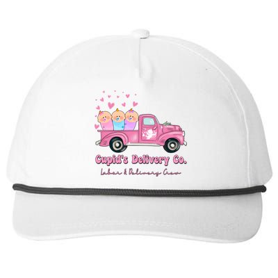 Cupid's Delivery Co Funny L And D Crew Valentines Day Truck Gift Snapback Five-Panel Rope Hat