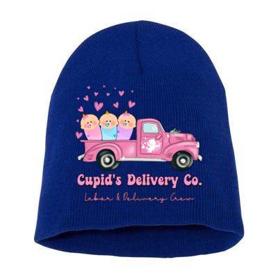 Cupid's Delivery Co Funny L And D Crew Valentines Day Truck Gift Short Acrylic Beanie