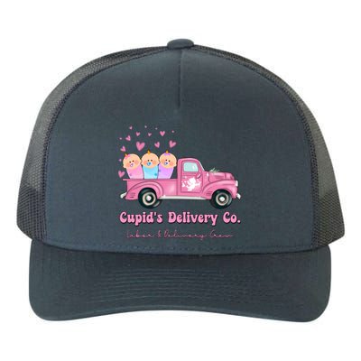 Cupid's Delivery Co Funny L And D Crew Valentines Day Truck Gift Yupoong Adult 5-Panel Trucker Hat