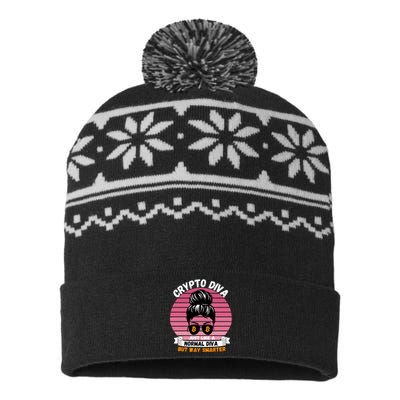 Crypto Diva, Crypto Mom, Plan B, HODL Bitcoin, Blockchain, Crypto Queen USA-Made Snowflake Beanie