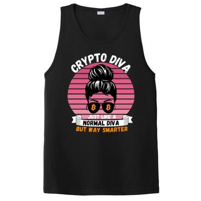 Crypto Diva, Crypto Mom, Plan B, HODL Bitcoin, Blockchain, Crypto Queen PosiCharge Competitor Tank