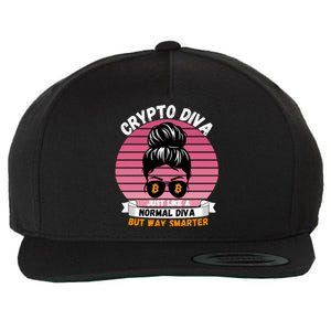 Crypto Diva, Crypto Mom, Plan B, HODL Bitcoin, Blockchain, Crypto Queen Wool Snapback Cap