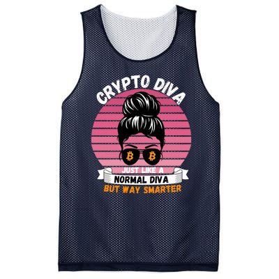 Crypto Diva, Crypto Mom, Plan B, HODL Bitcoin, Blockchain, Crypto Queen Mesh Reversible Basketball Jersey Tank