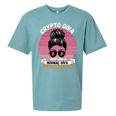 Crypto Diva, Crypto Mom, Plan B, HODL Bitcoin, Blockchain, Crypto Queen Sueded Cloud Jersey T-Shirt