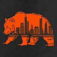 Chicago Downtown City Skyline Illinois Pride 7 Panel Mesh Trucker Snapback Hat