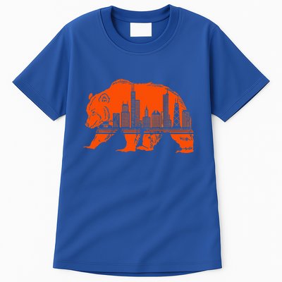 Chicago Downtown City Skyline Illinois Pride Tall T-Shirt