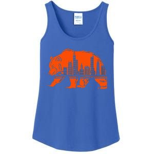 Chicago Downtown City Skyline Illinois Pride Ladies Essential Tank