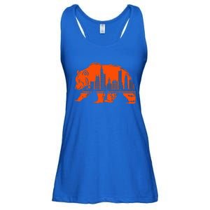 Chicago Downtown City Skyline Illinois Pride Ladies Essential Flowy Tank